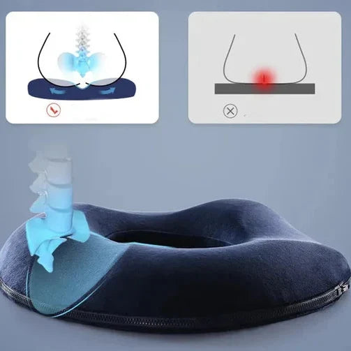 Donut Seat Cushion Memory Foam Tailbone Relief