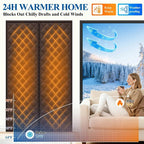 Door Curtain Self-Closing Magnetic Thermal Insulated & Waterproof