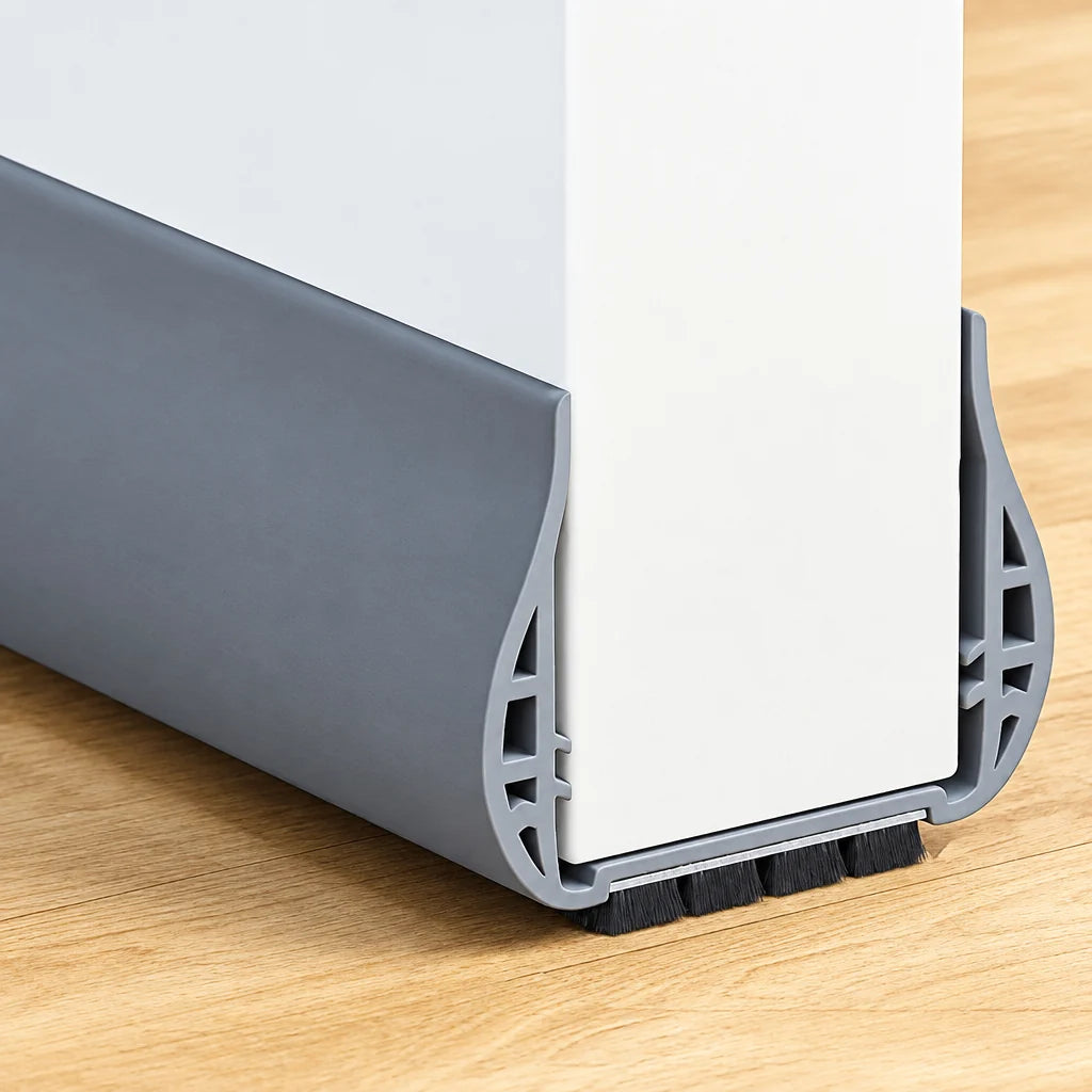 Door Draft Stopper Adjustable Fit Foam-Filled Polyester Energy Efficient
