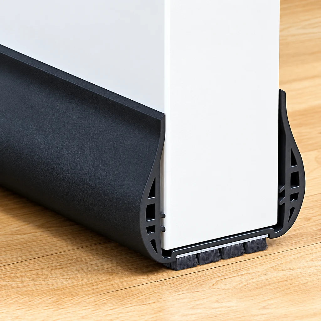 Door Draft Stopper Adjustable Fit Foam-Filled Polyester Energy Efficient