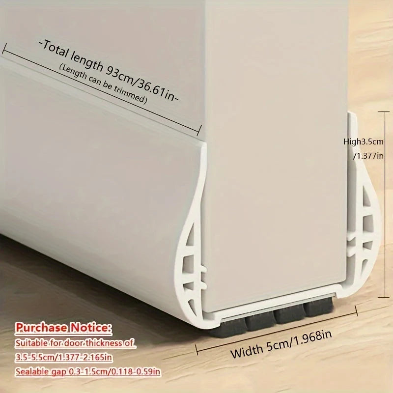 Door Draft Stopper Adjustable No-Install Thermal & Noise-Reducing