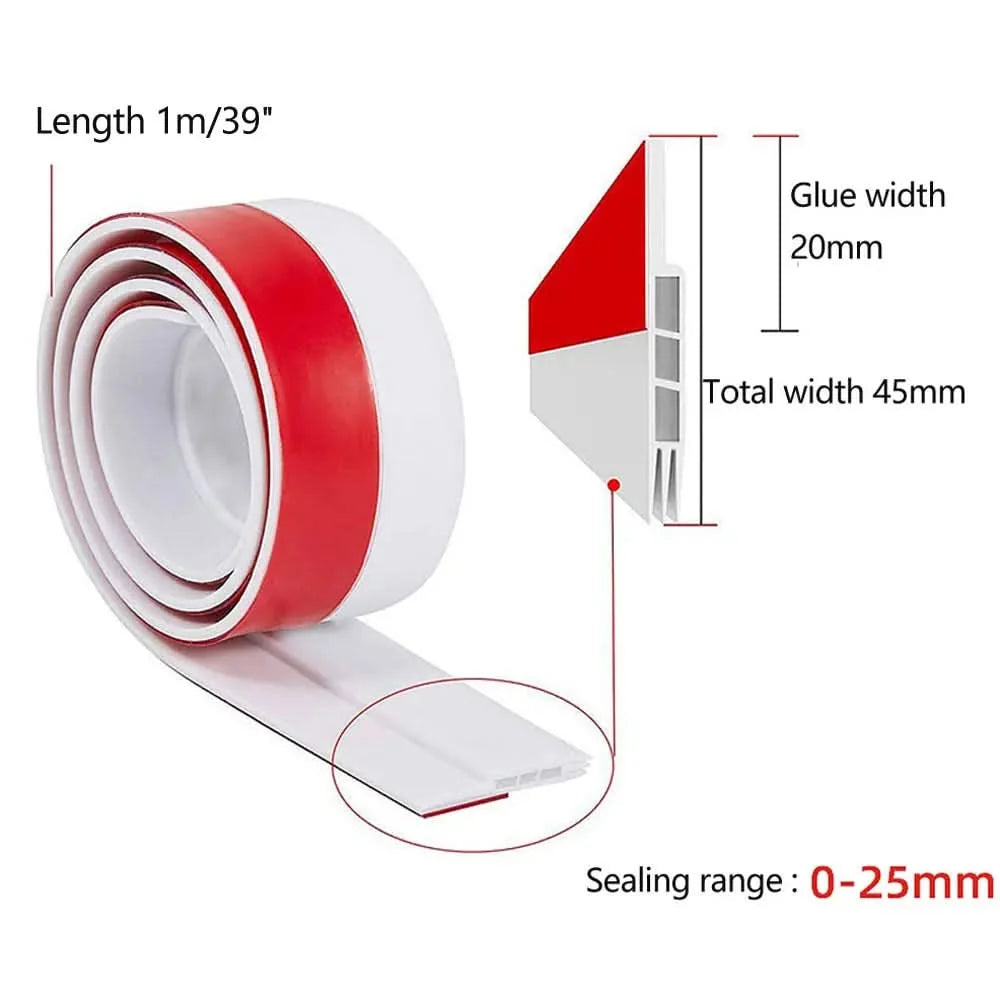 Door Draft Stopper Self-Adhesive Silicone Noise-Reducing