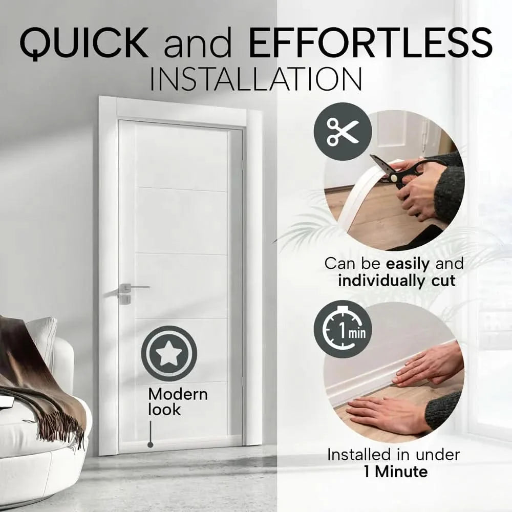 Door Draft Stopper Self-Adhesive Silicone Noise-Reducing