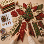 Door Hanging Sewing Kit Quilted Christmas 7 Designs
