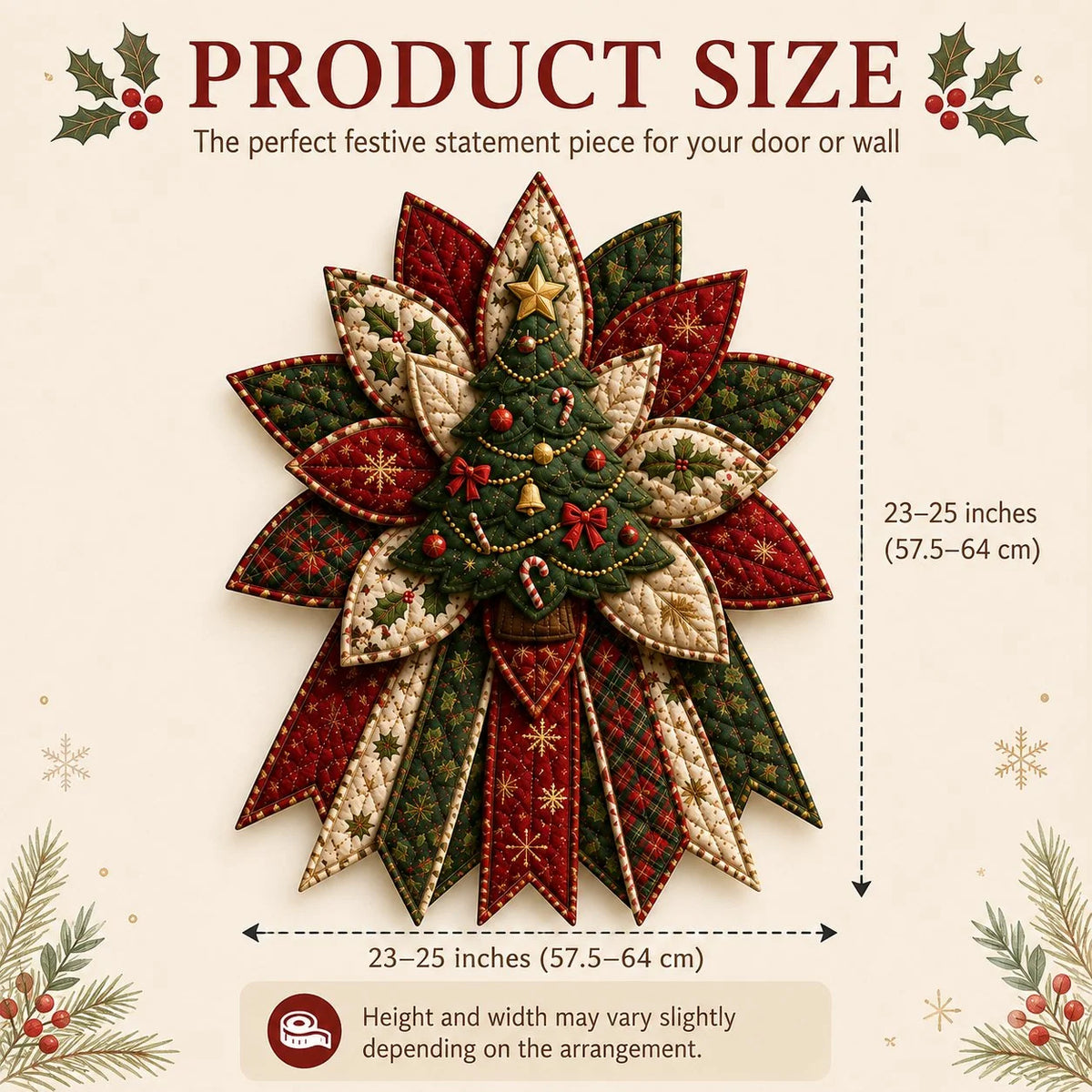 Door Hanging Sewing Kit Quilted Christmas 7 Designs