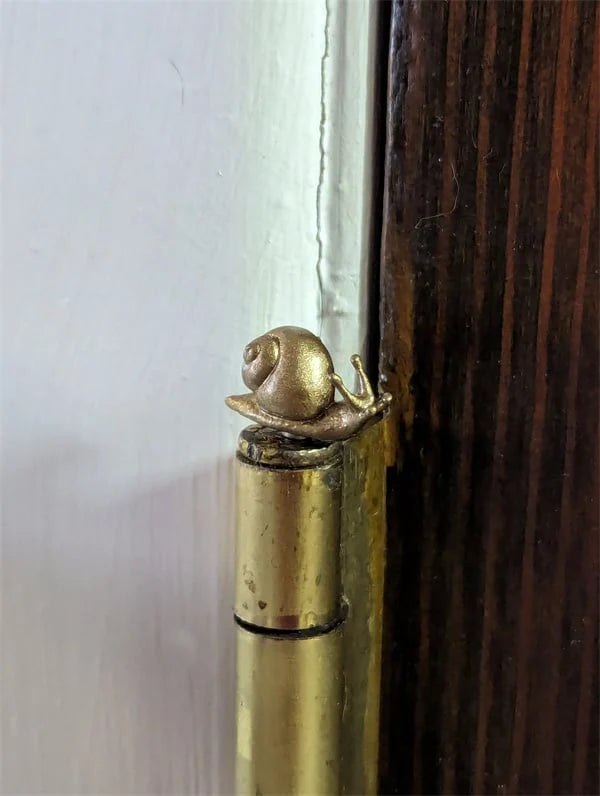 Door Hinge Caps Magnetic Bronze Finish Animal & Plant Motifs