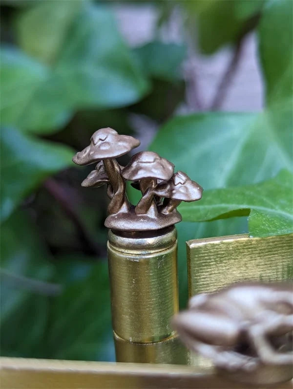 Door Hinge Caps Magnetic Bronze Finish Animal & Plant Motifs