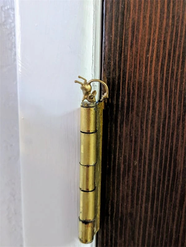 Door Hinge Caps Magnetic Bronze Finish Animal & Plant Motifs