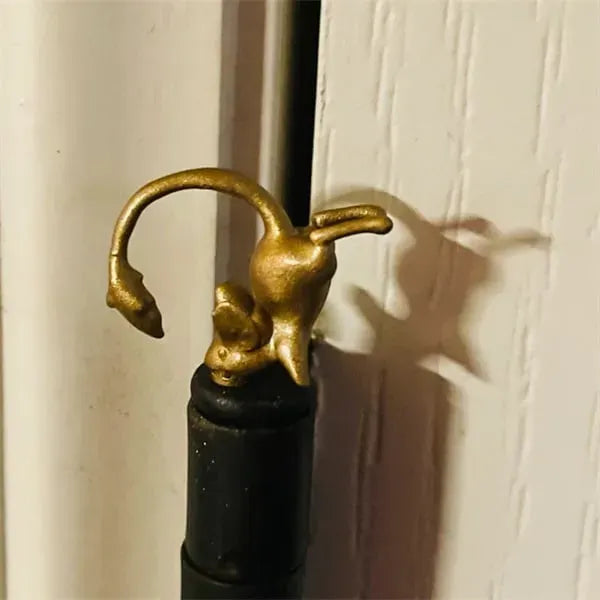 Door Hinge Sculpture Handcrafted Bronze Magnetic Mount