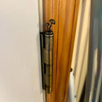 Door Hinge Sculpture Handcrafted Bronze Magnetic Mount