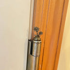Door Hinge Sculpture Handcrafted Bronze Magnetic Mount