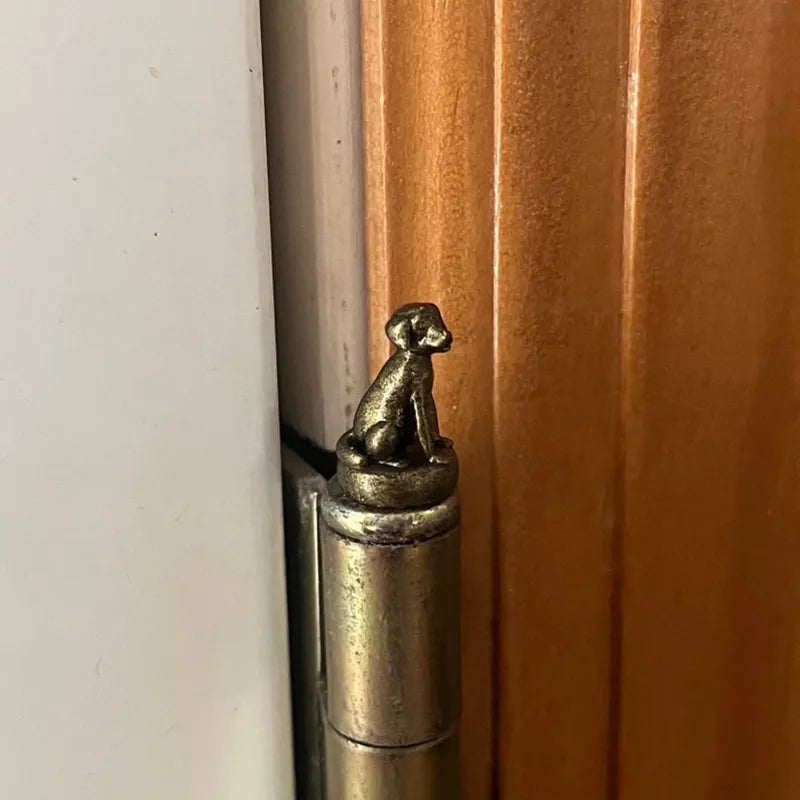 Door Hinge Sculpture Magnetic Vintage Bronze Handcrafted