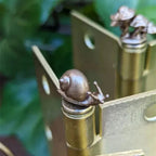 Door Hinge Sculpture Magnetic Vintage Bronze Handcrafted