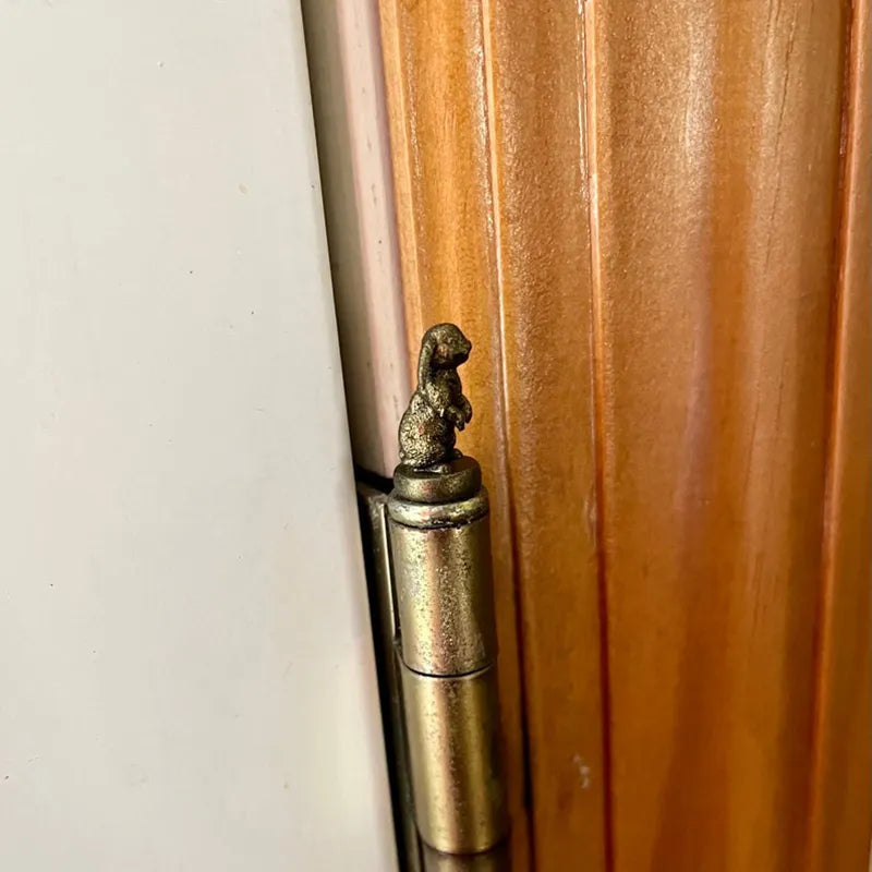 Door Hinge Sculpture Magnetic Vintage Bronze Handcrafted