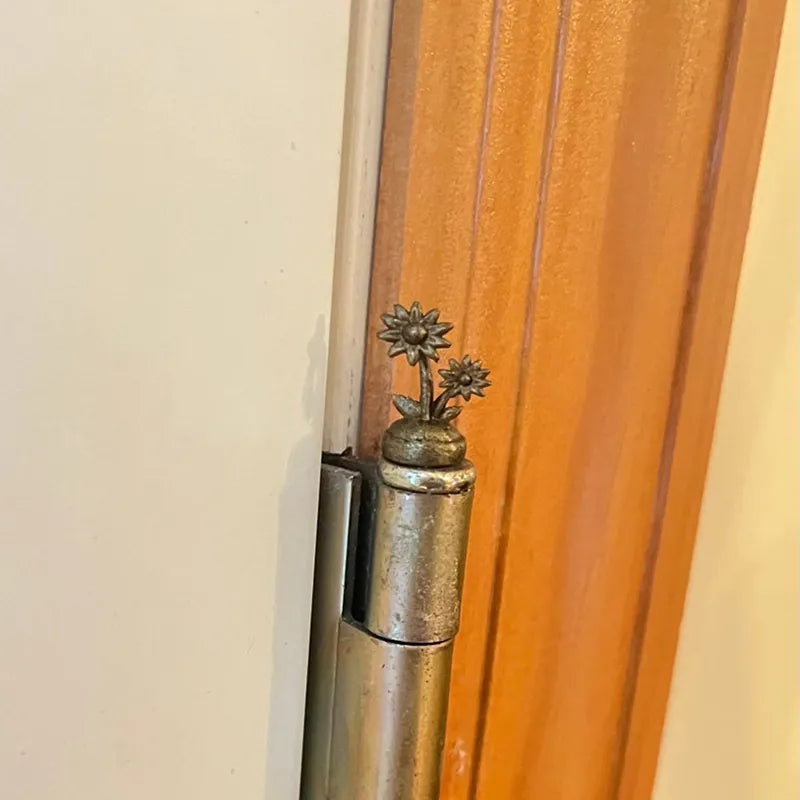 Door Hinge Sculpture Magnetic Vintage Bronze Handcrafted