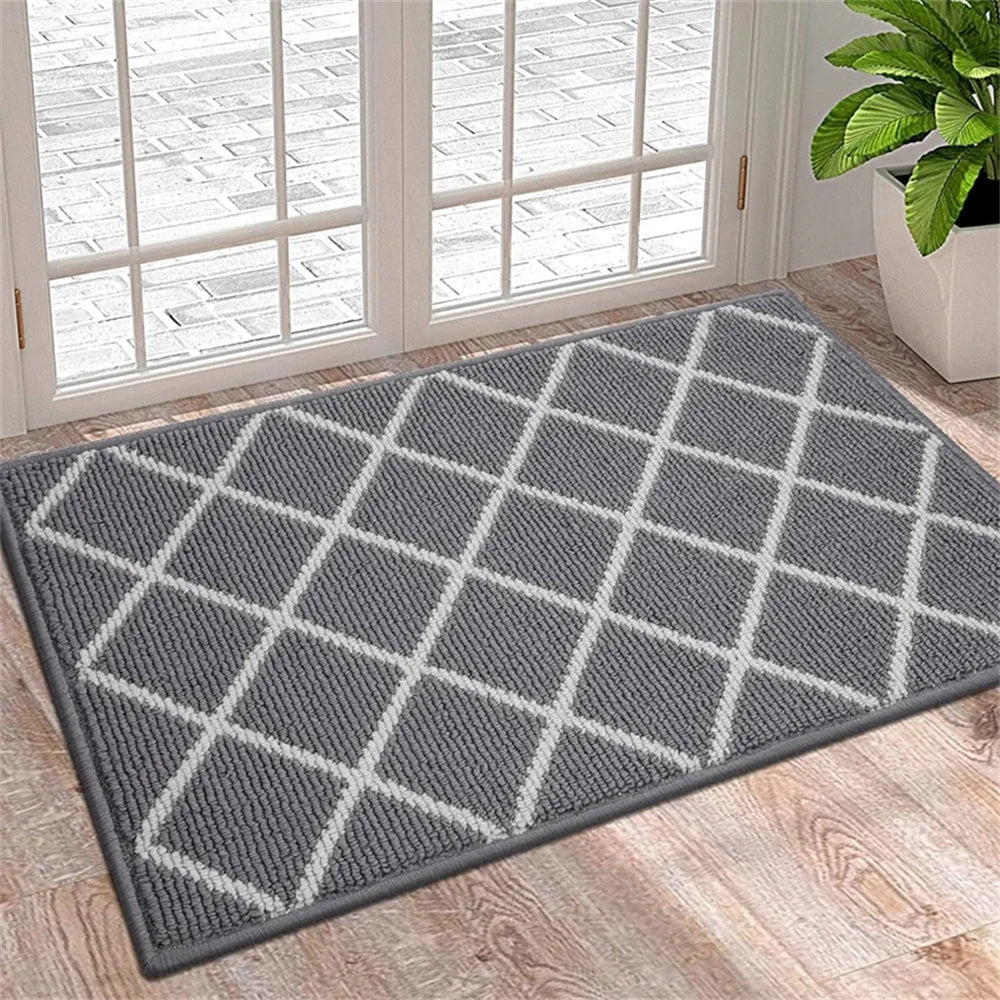 Door Mat Dirt Trapping Non-Slip Rubber Backing Indoor & Outdoor