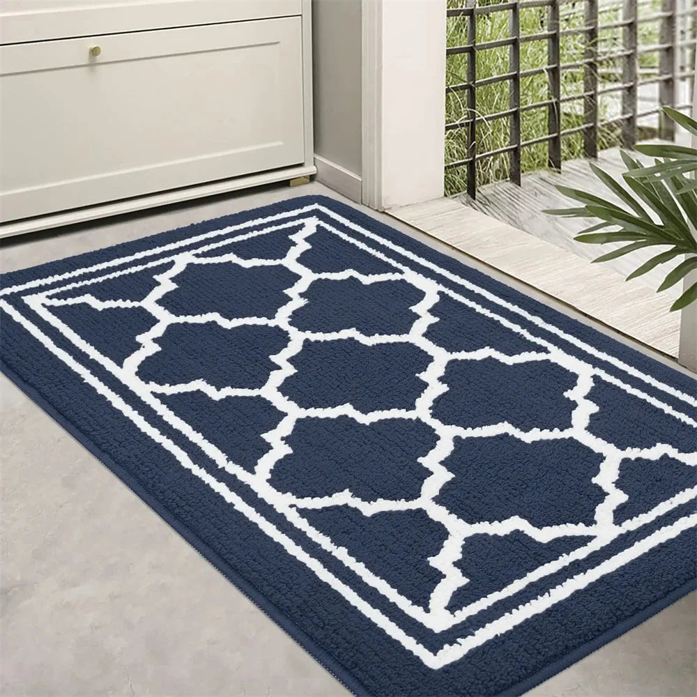 Door Mat Dirt Trapping Non-Slip Rubber Backing Indoor & Outdoor