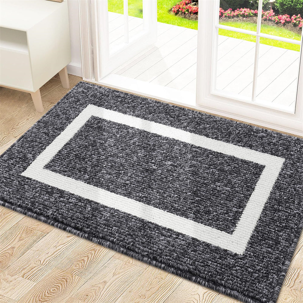 Door Mat Dirt Trapping Non-Slip Rubber Backing Indoor & Outdoor
