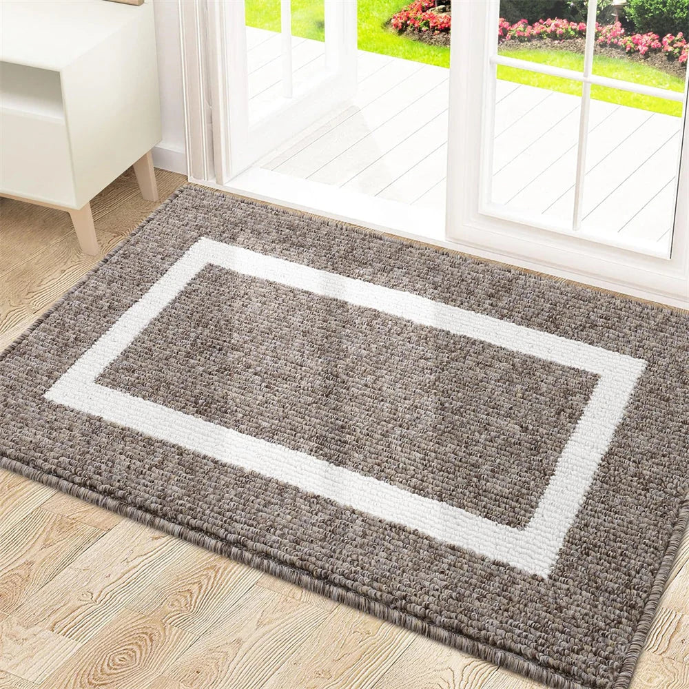 Door Mat Dirt Trapping Non-Slip Rubber Backing Indoor & Outdoor