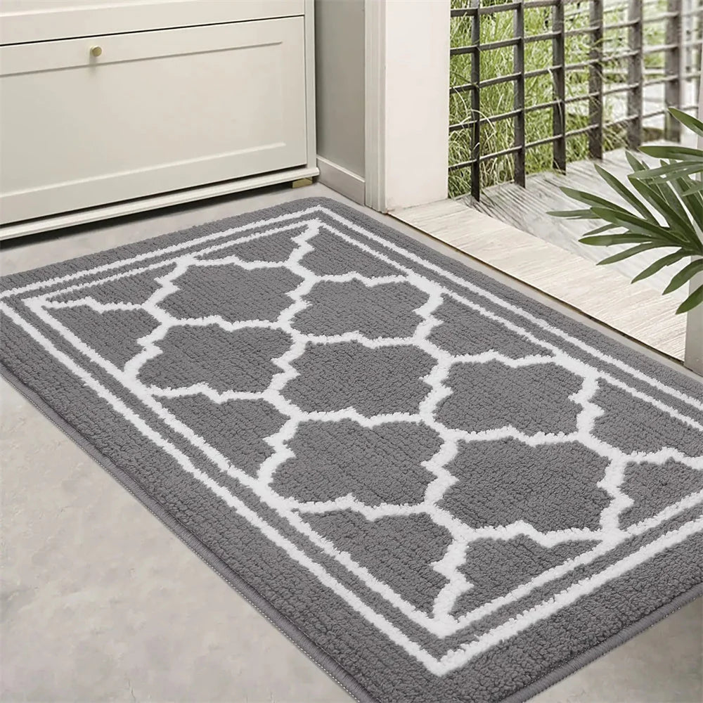 Door Mat Dirt Trapping Non-Slip Rubber Backing Indoor & Outdoor