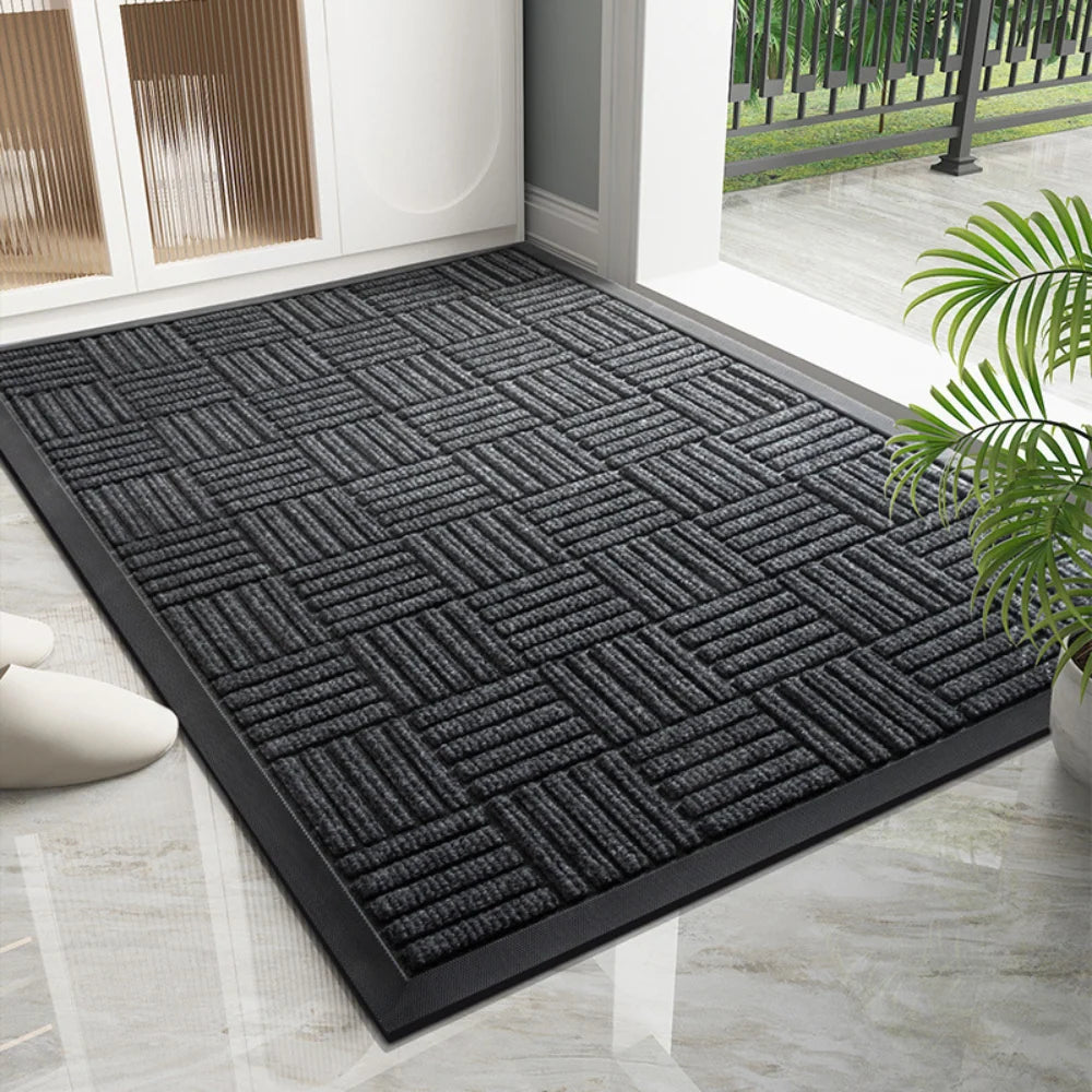Door Mat Low-Profile Dirt-Trapping Indoor/Outdoor