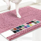 Door Mat Microfiber Chenille Non-Slip Machine Washable