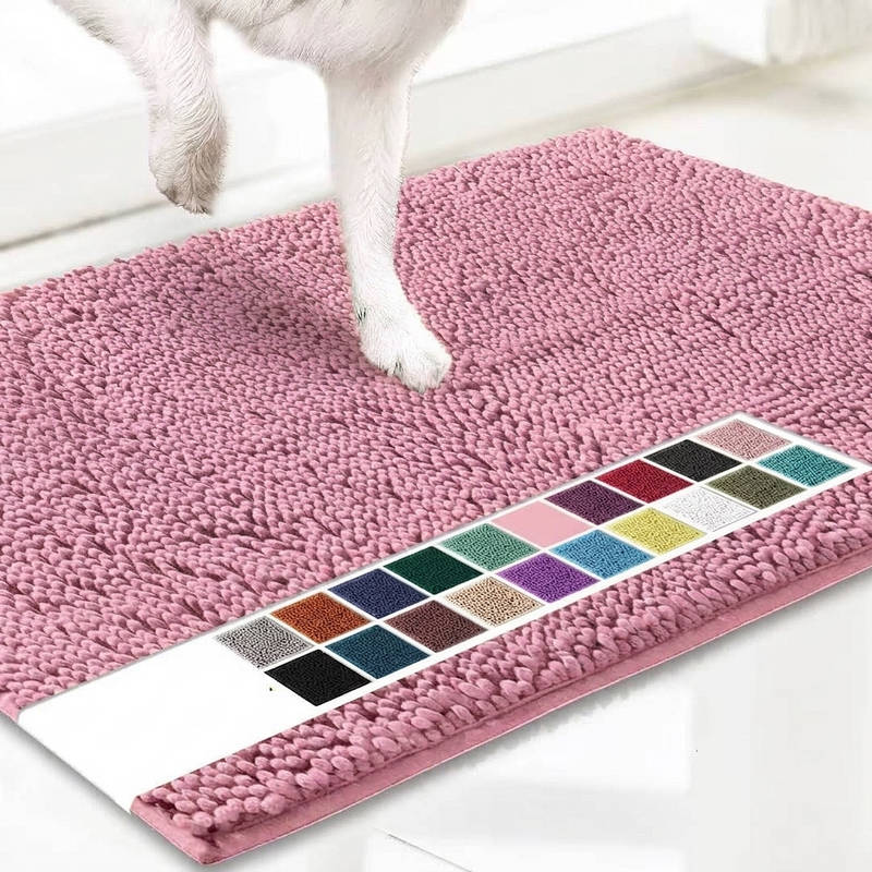 Door Mat Microfiber Chenille Non-Slip Machine Washable