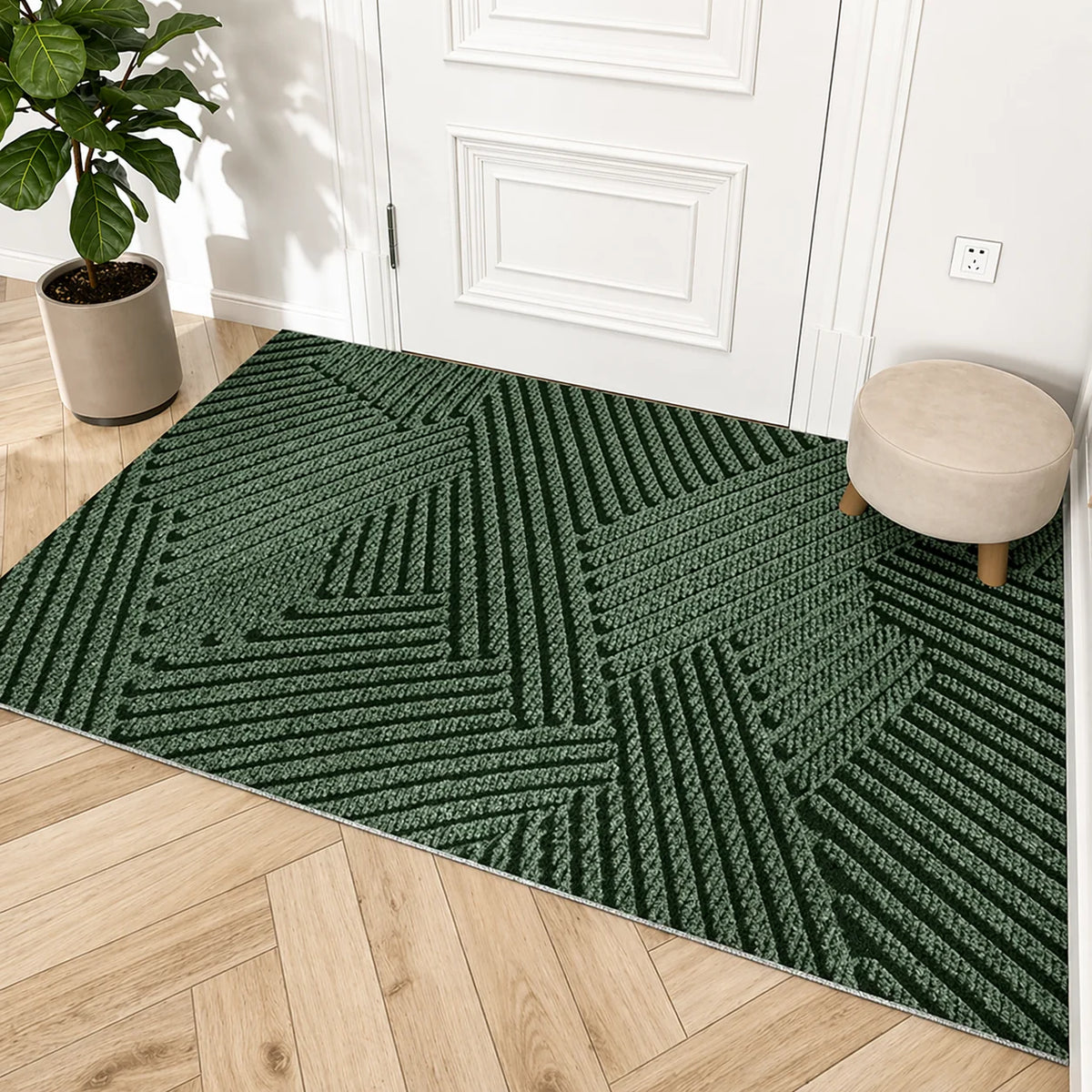 Door Mat Textured Dirt Trapper Non-Slip Rubber Base