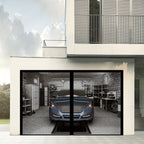 Door Screen Magnetic Auto Close Fiberglass Mesh No Drill