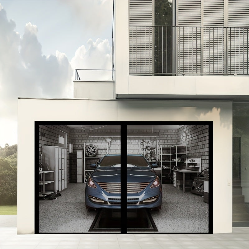 Door Screen Magnetic Auto Close Fiberglass Mesh No Drill