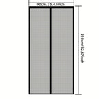 Door Screen Magnetic Auto Close Fiberglass Mesh No Drill