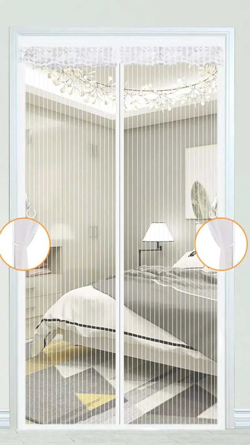 Door Screen Magnetic Closure Tool-Free Terylene