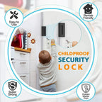 Door Security Latch Heavy-Duty Aluminum 800 Pounds Quick Install