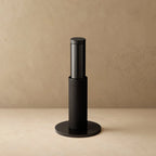 Door Stop Solid Brass Knurled Finish Rubber Bumper