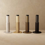 Door Stop Solid Brass Knurled Finish Rubber Bumper