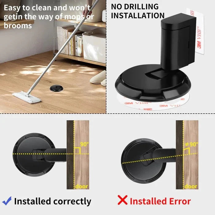 Door Stopper Adjustable Height Locking Grip