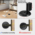 Door Stopper Heavy-Duty Adjustable 0.98 Inch Adhesive & Screw