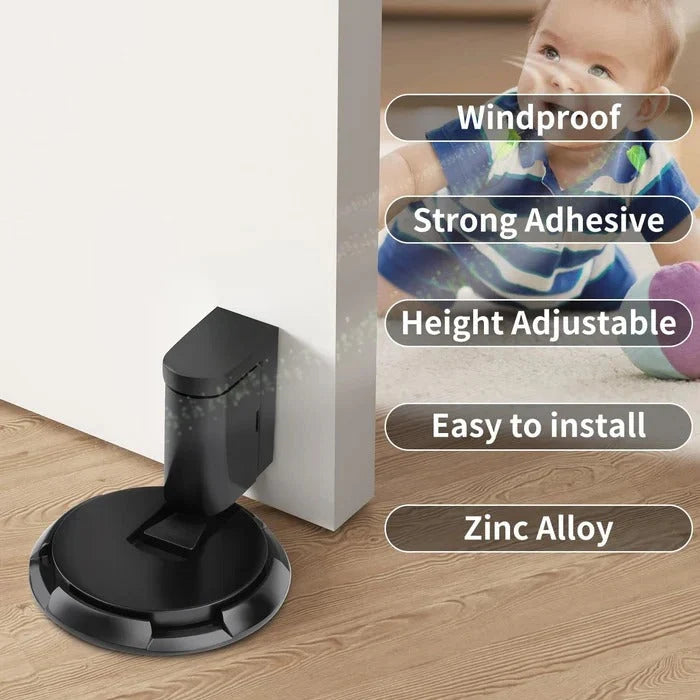 Door Stopper Heavy-Duty Adjustable 0.98 Inch Adhesive & Screw