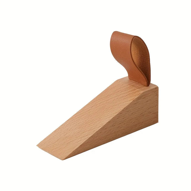 Door Stopper Solid Wood Non-Slip Base