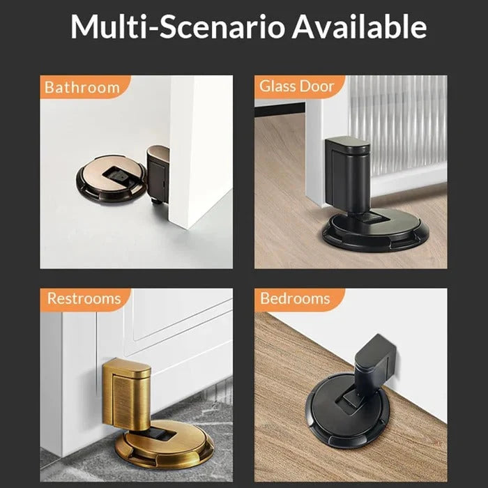 Door Stopper Zinc Alloy Adjustable Height Locking Grip
