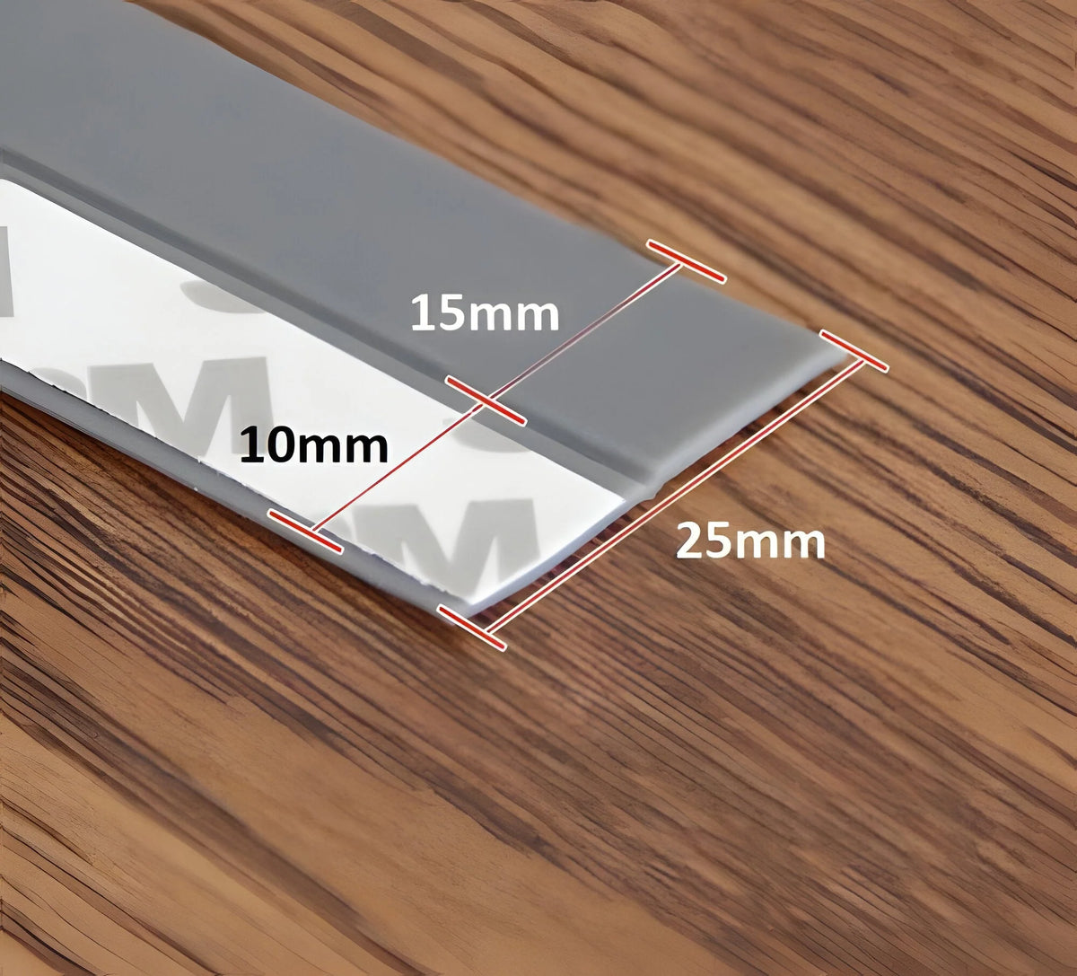 Door & Window Seal Clear Self-Adhesive Low-Profile 16 Ft