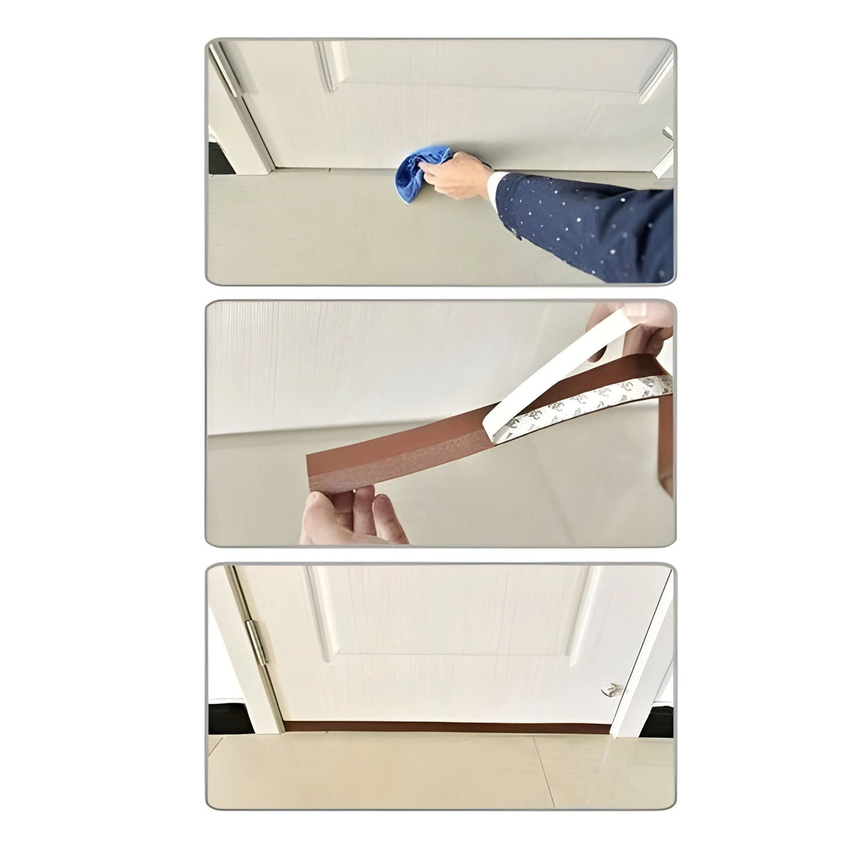 Door & Window Seal Strip Transparent Self-Adhesive 16 Ft