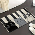 Doormat Cat Print Non-Slip PVC Backing & Water-Resistant