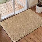 Doormat Eco-Friendly Jute-Look Non-Slip Backing & Machine Washable