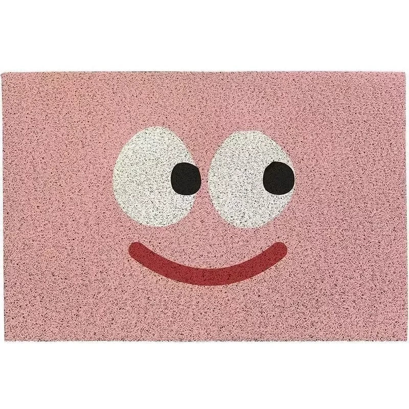 Doormat Emoji Design Polyester Surface & Non-Slip Backing