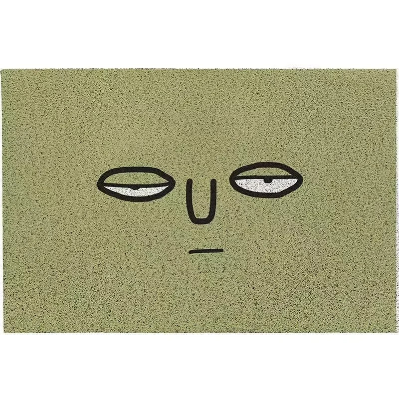 Doormat Emoji Design Polyester Surface & Non-Slip Backing
