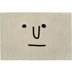 Doormat Emoji Design Polyester Surface & Non-Slip Backing
