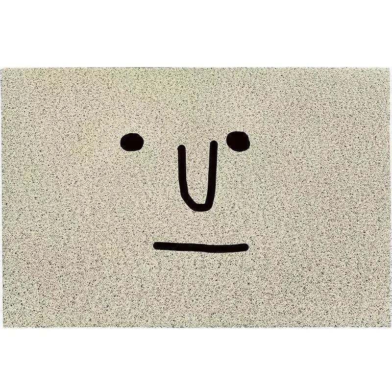 Doormat Emoji Design Polyester Surface & Non-Slip Backing