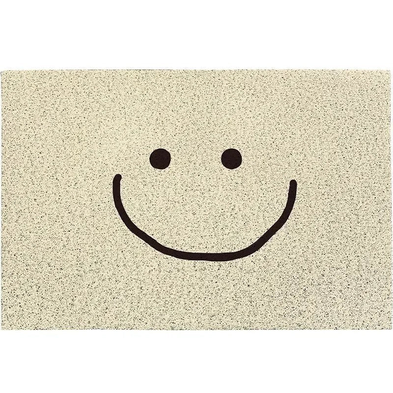 Doormat Emoji Design Polyester Surface & Non-Slip Backing