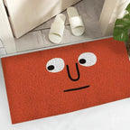 Doormat Emoji Design Polyester Surface & Non-Slip Backing